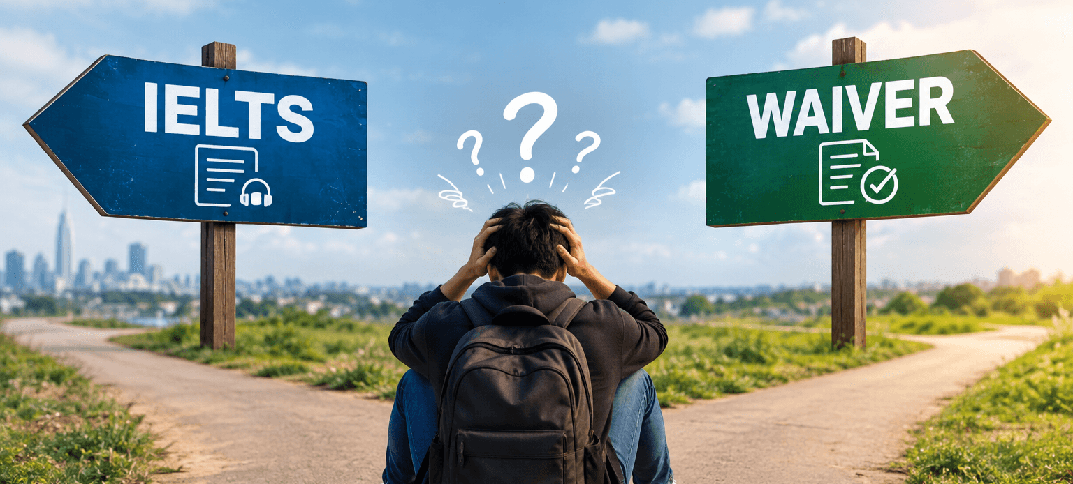 Logo of IELTS or Waiver? The best solution for Nepali Students